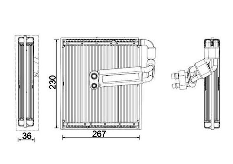 MAHLE PC Evaporator AE26000P