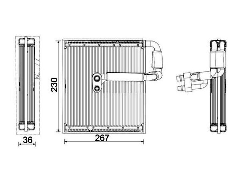 MAHLE PC Evaporator AE27000P