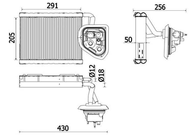 MAHLE PC Evaporator AE159000P