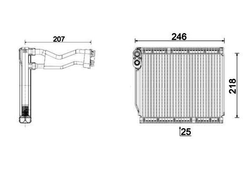 MAHLE PC Evaporator AE161000P