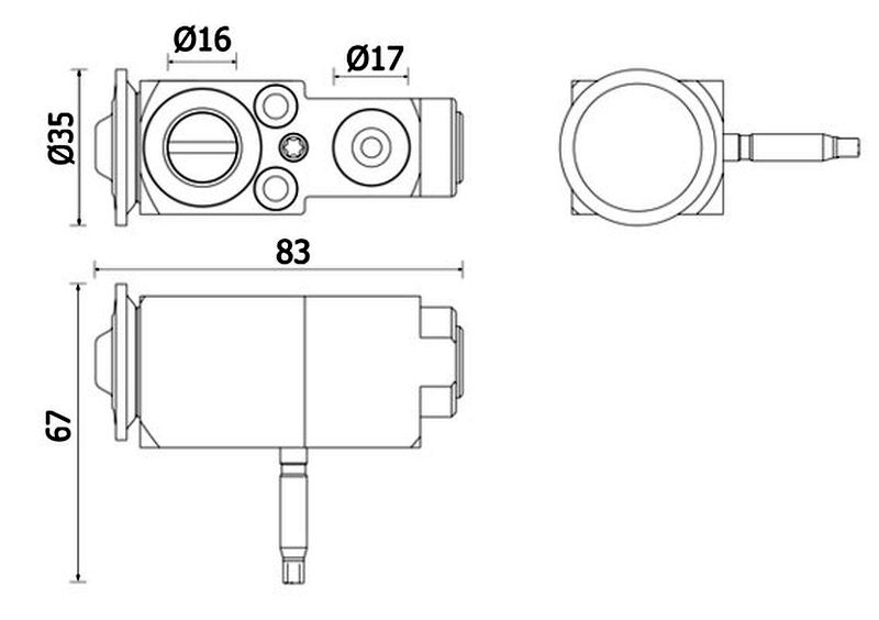 MAHLE PC Expansion valve and orifice tube AVE140000P