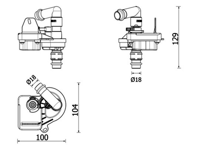 MAHLE Premium Line Aircon Solenoid Valve AVS7000P