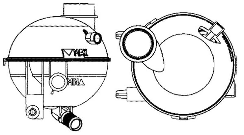 MAHLE PC Expansion tank CRT14000S