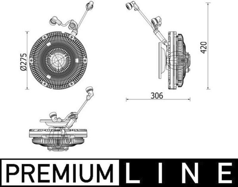 MAHLE Truck/Bus Radiator fan clutch CFC259000P