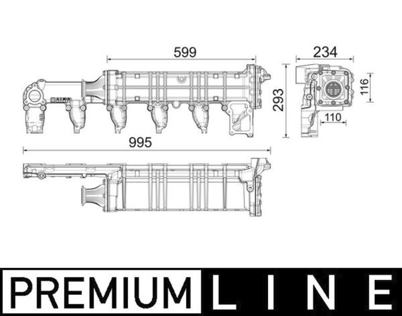 MAHLE Premium Line EGR Cooler CE37000P
