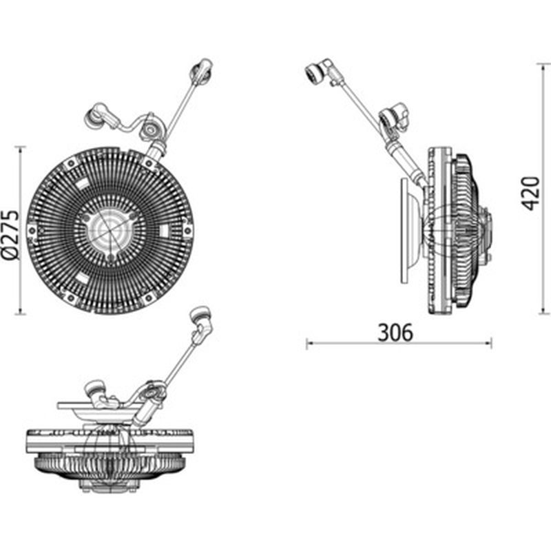 MAHLE Truck/Bus Radiator fan clutch CFC259000P