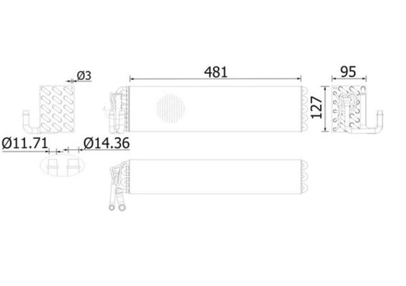 MAHLE Aircon Evaporator AE192000S