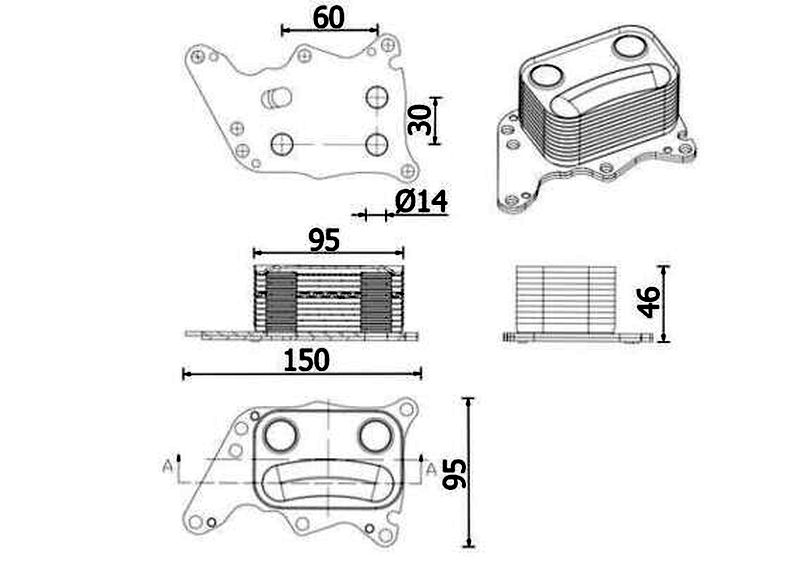 MAHLE Oil cooler CLC278000S