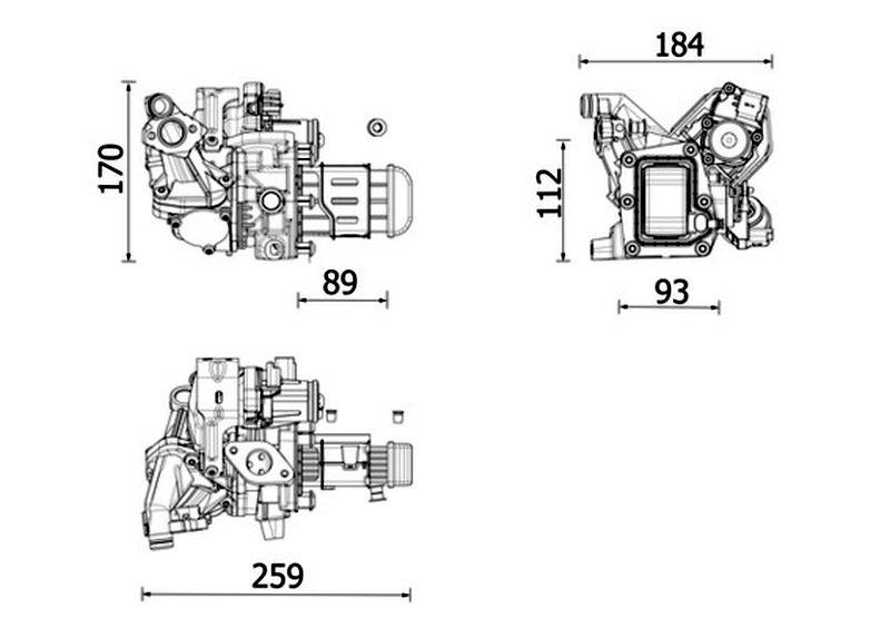 MAHLE Premium Line EGR Cooler CE42000P