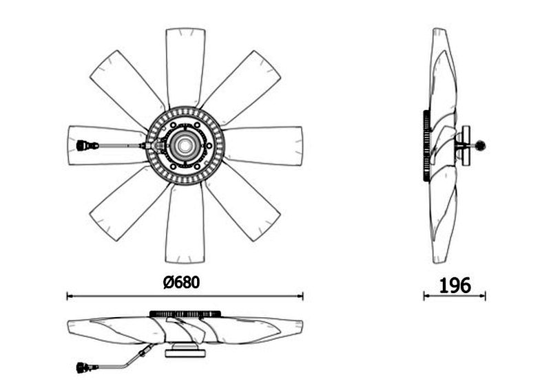 MAHLE Premium Line Radiator fan clutch CFC272000P