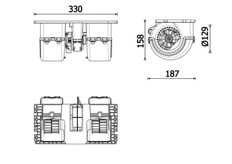 MAHLE Premium Line Interior Blower Fan AB350000P