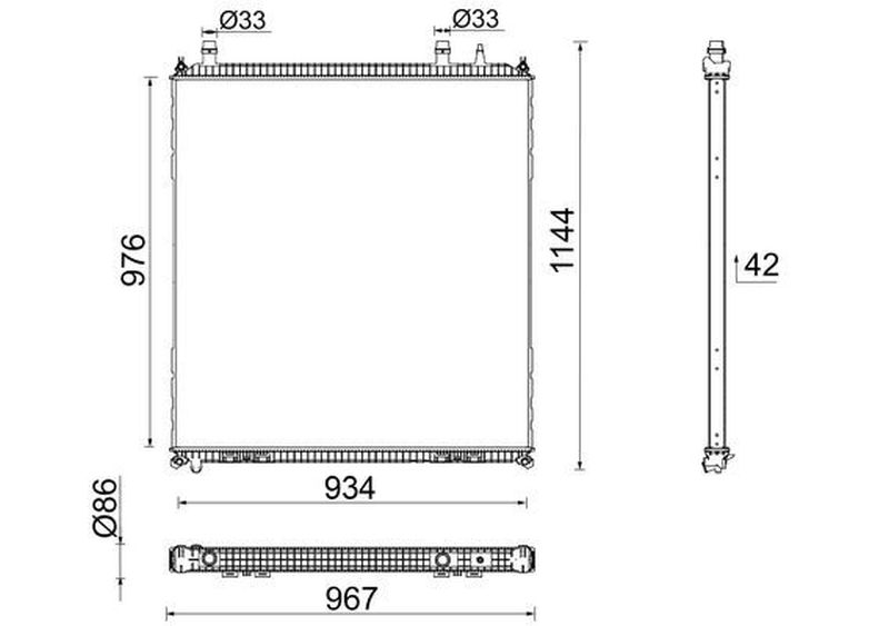 MAHLE Truck/Bus Radiator CR106000P