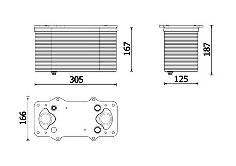 MAHLE Premium Line Charge air cooler CI704000P