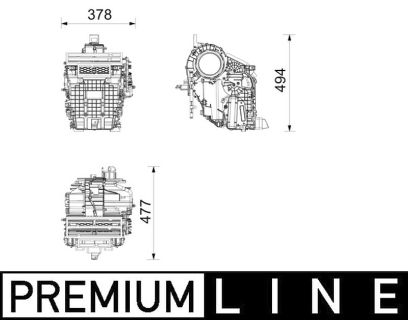 MAHLE Premium Line Aircon Evaporator AE263000P