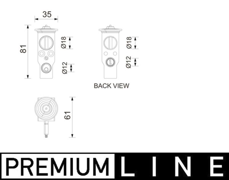 MAHLE Premium Line Aircon Expansion Valve AVE210000P