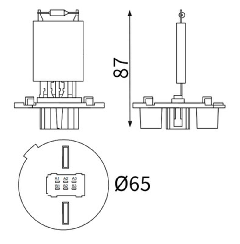 MAHLE Blower Fan Resistor ABR177000S