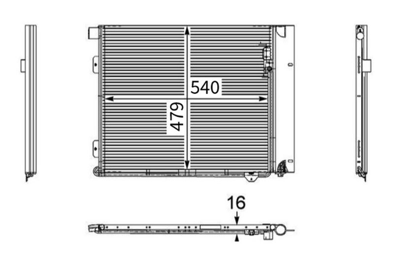 MAHLE Truck/Bus Aircon condenser AC126000P
