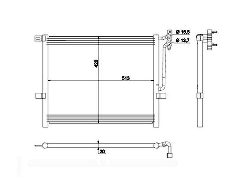 MAHLE Aircon Condenser AC234002S