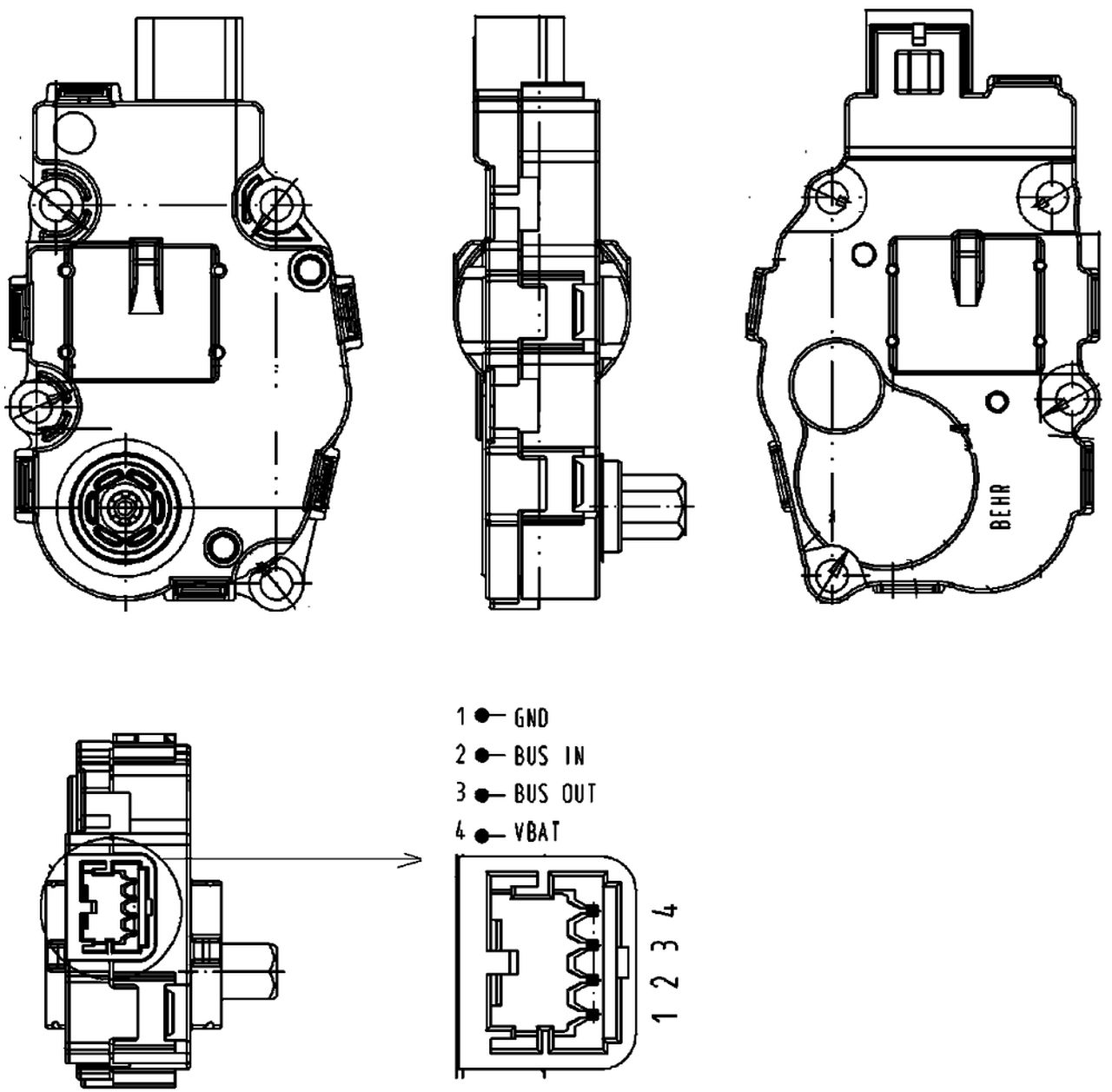MAHLE PC Aircon actuator AA18000P