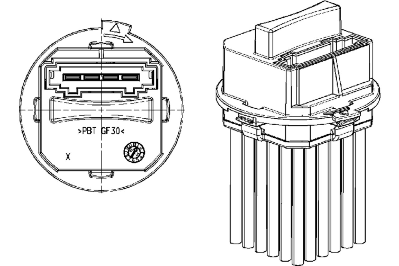 MAHLE PC Aircon blower regulator and resistor ABR21000P