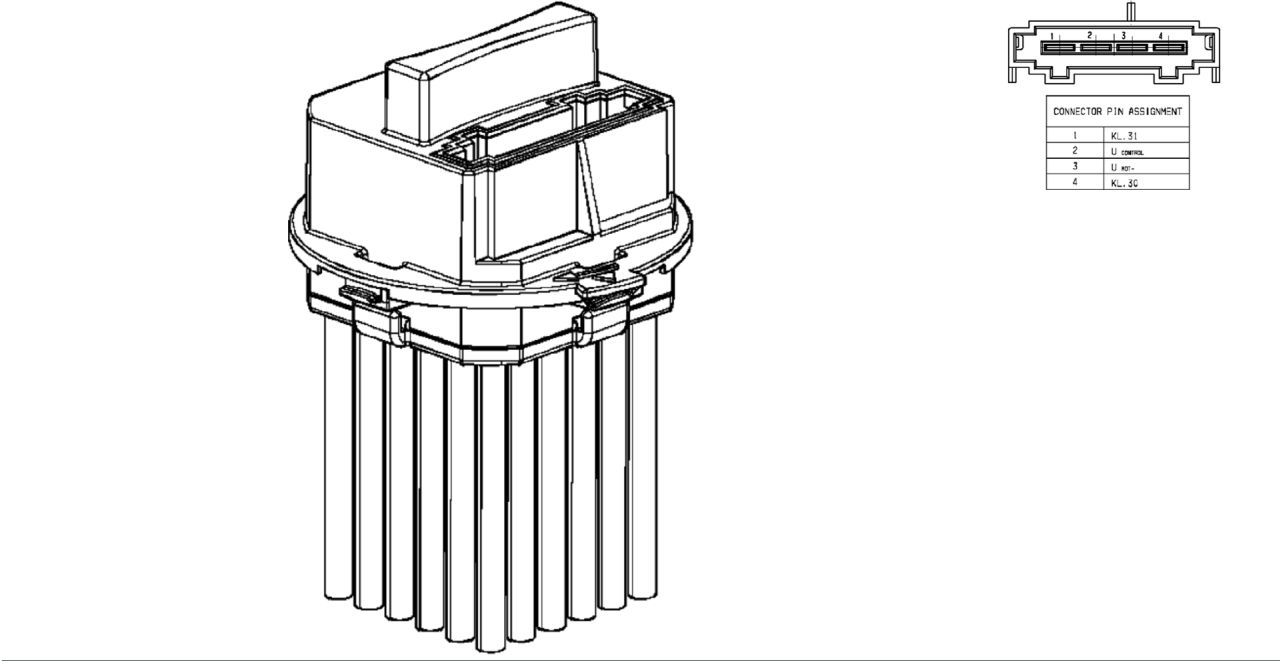 MAHLE PC Aircon blower regulator and resistor ABR53000P