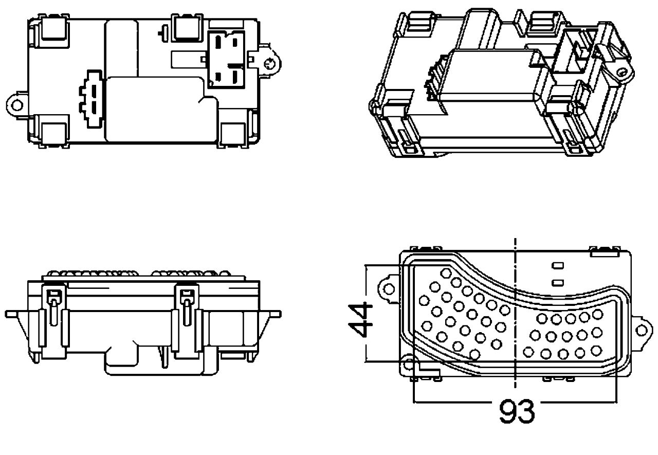 MAHLE PC Aircon blower regulator and resistor ABR5000S
