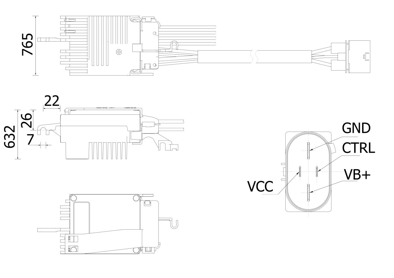 MAHLE PC Aircon blower regulator and resistor ABR79000S