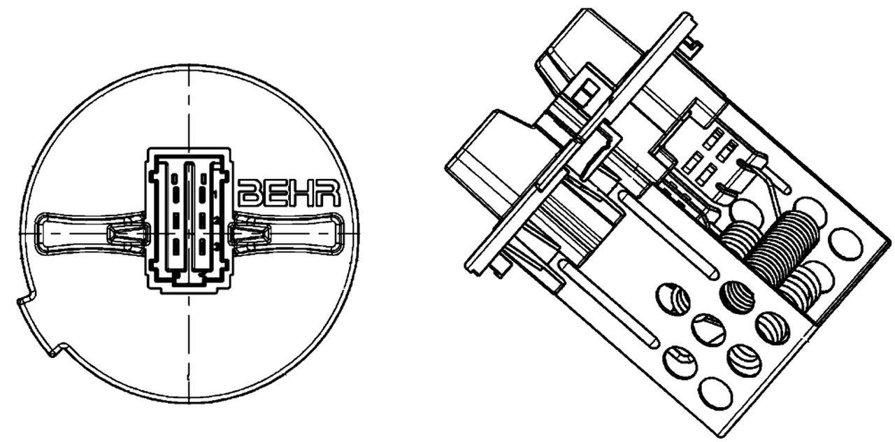 MAHLE PC Aircon blower regulator and resistor ABR93000P
