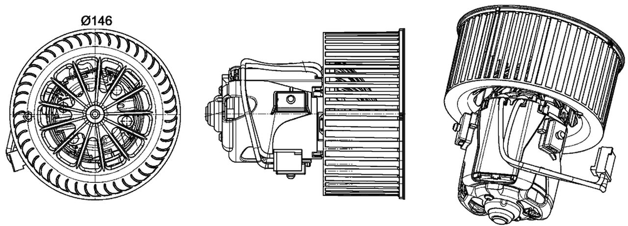 MAHLE PC Interior blower AB150000P