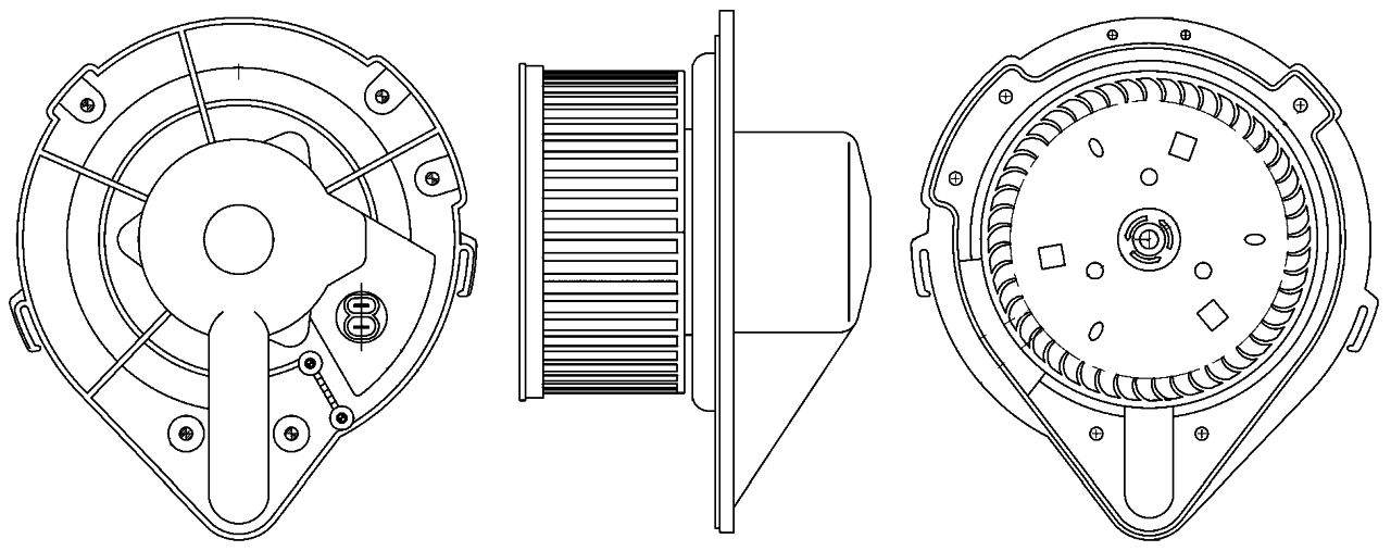 MAHLE PC Interior blower AB172000S