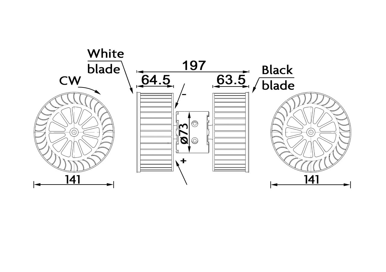 MAHLE PC Interior blower AB192000S