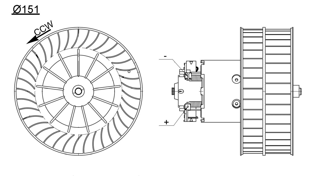 MAHLE PC Interior blower AB193000S