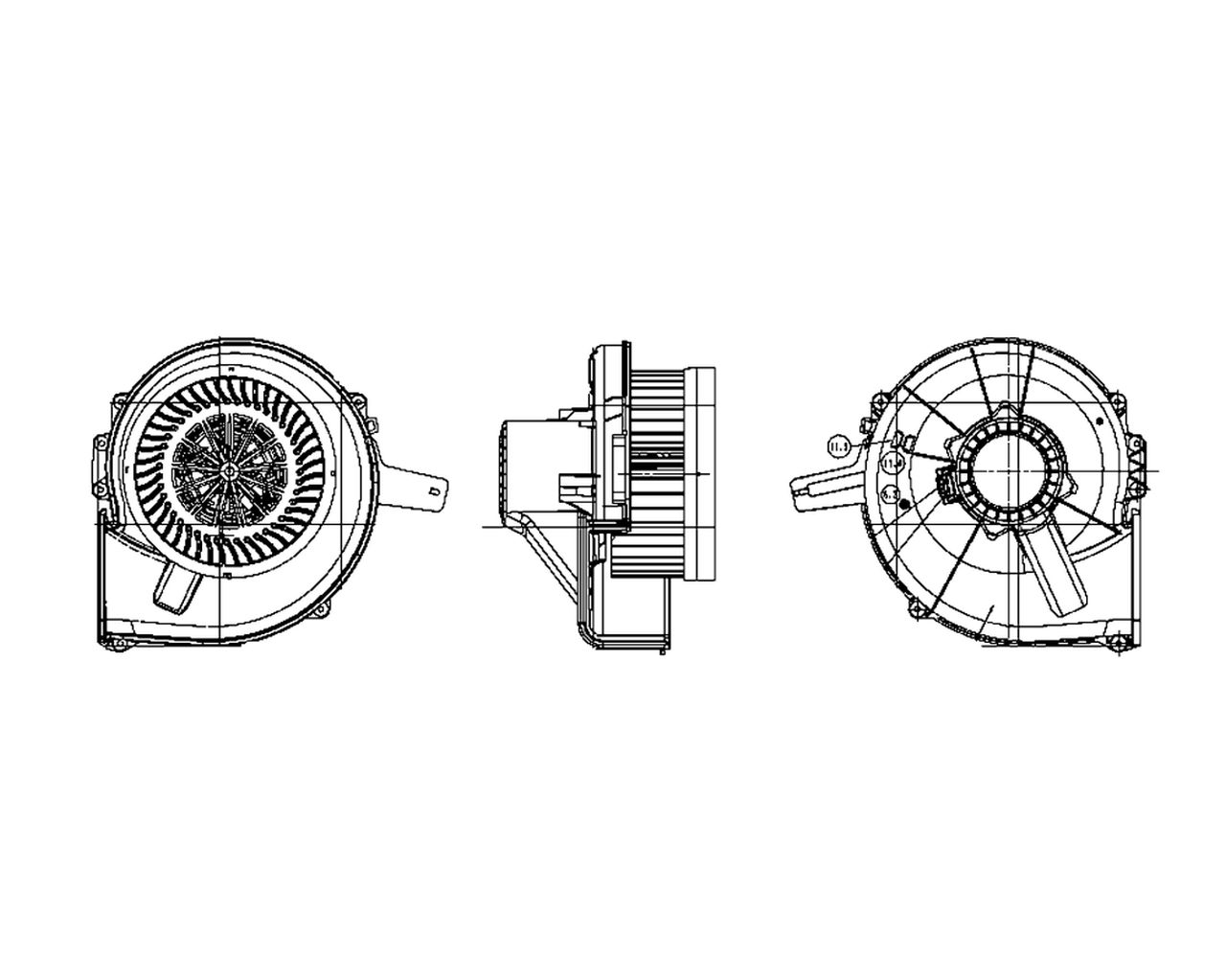 MAHLE PC Interior blower AB19000P