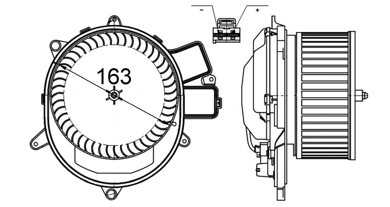 MAHLE PC Interior blower AB231000S