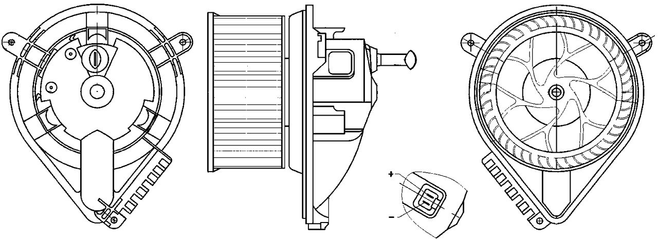 MAHLE LCV Interior blower AB271000S