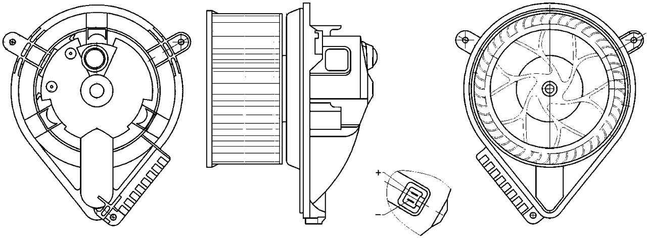 MAHLE LCV Interior blower AB272000S