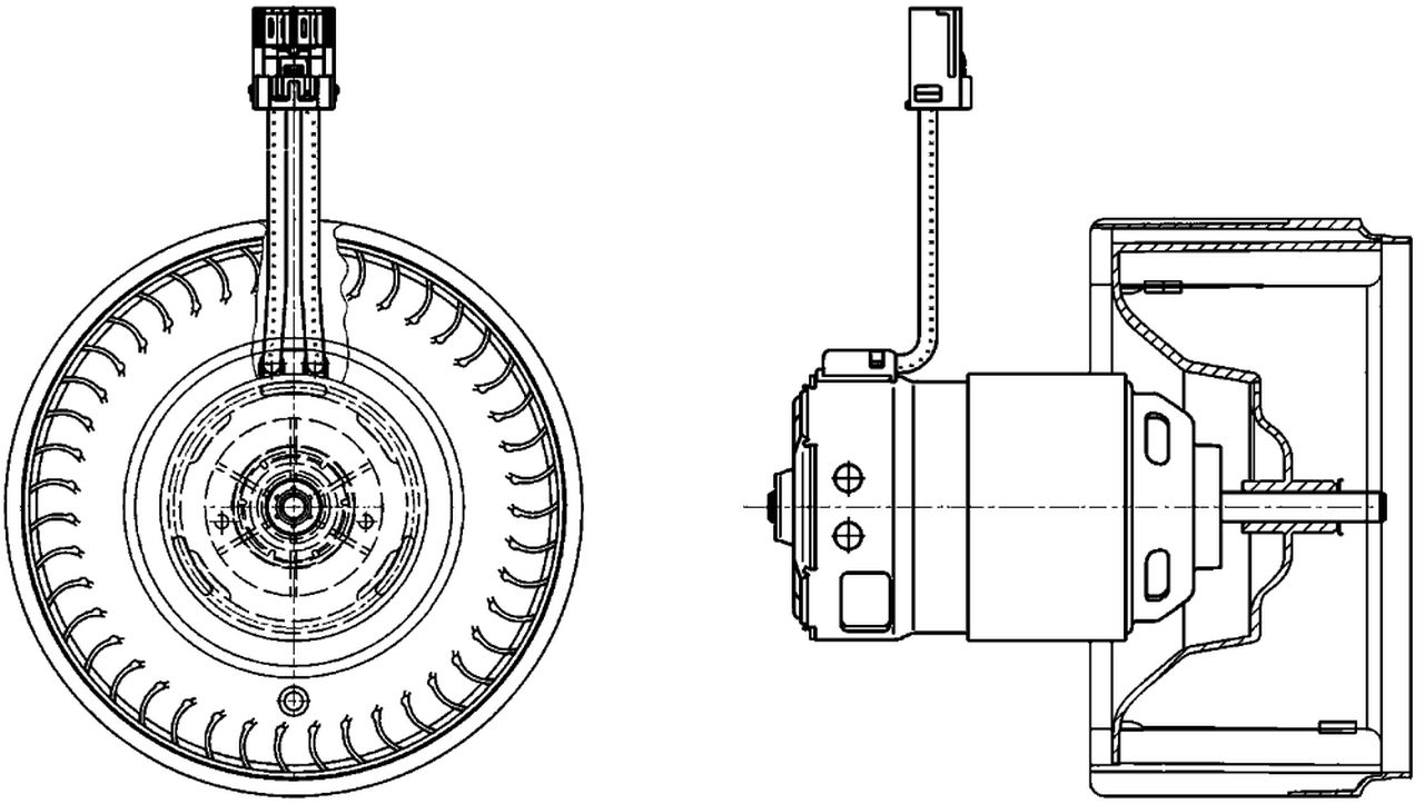 MAHLE PC Interior blower AB71000P