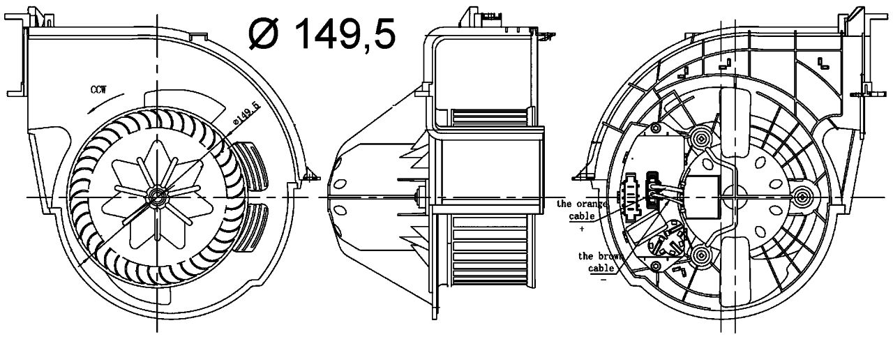 MAHLE PC Interior blower AB83000S