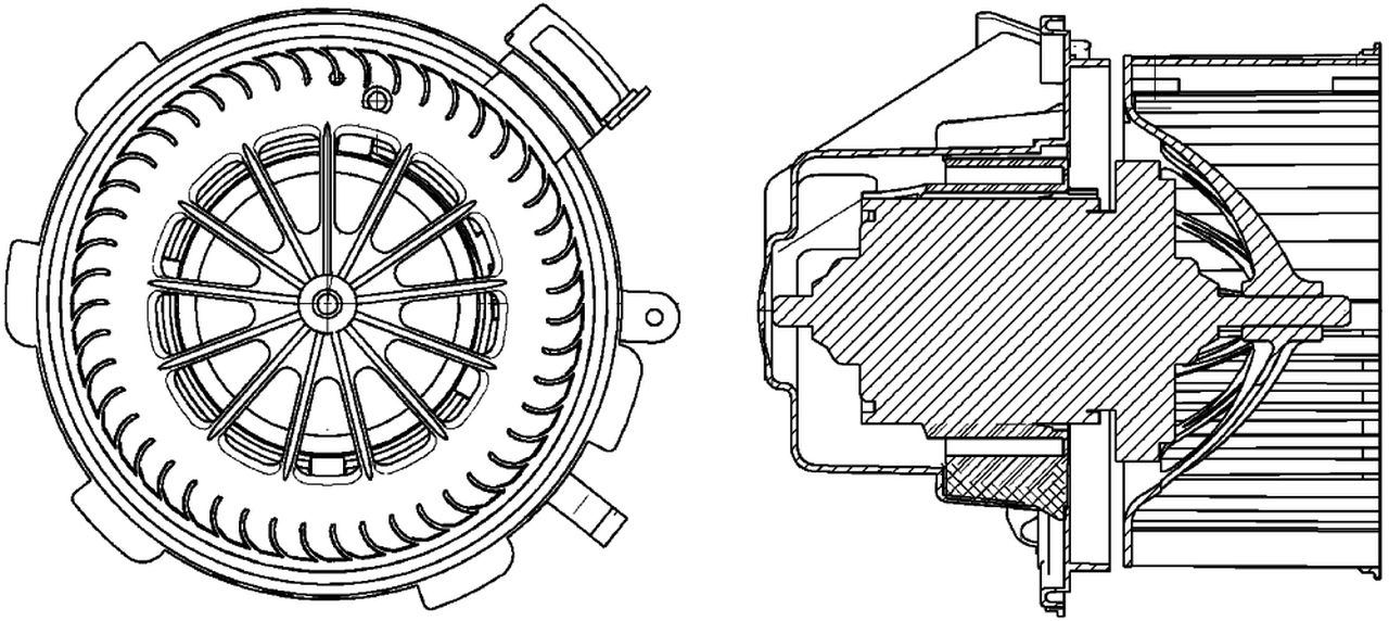 MAHLE LCV Interior blower AB88000P