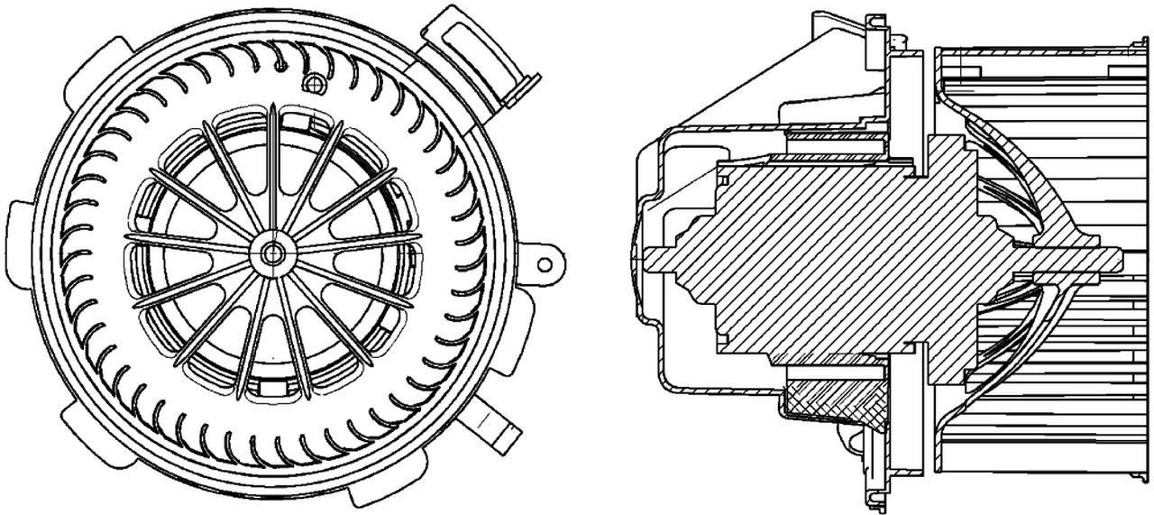 MAHLE LCV Interior blower AB88000P