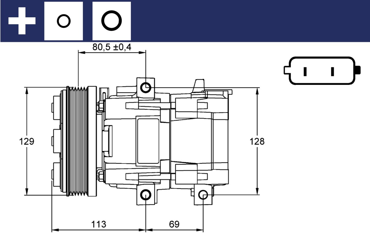 MAHLE PC Aircon compressor ACP101000P