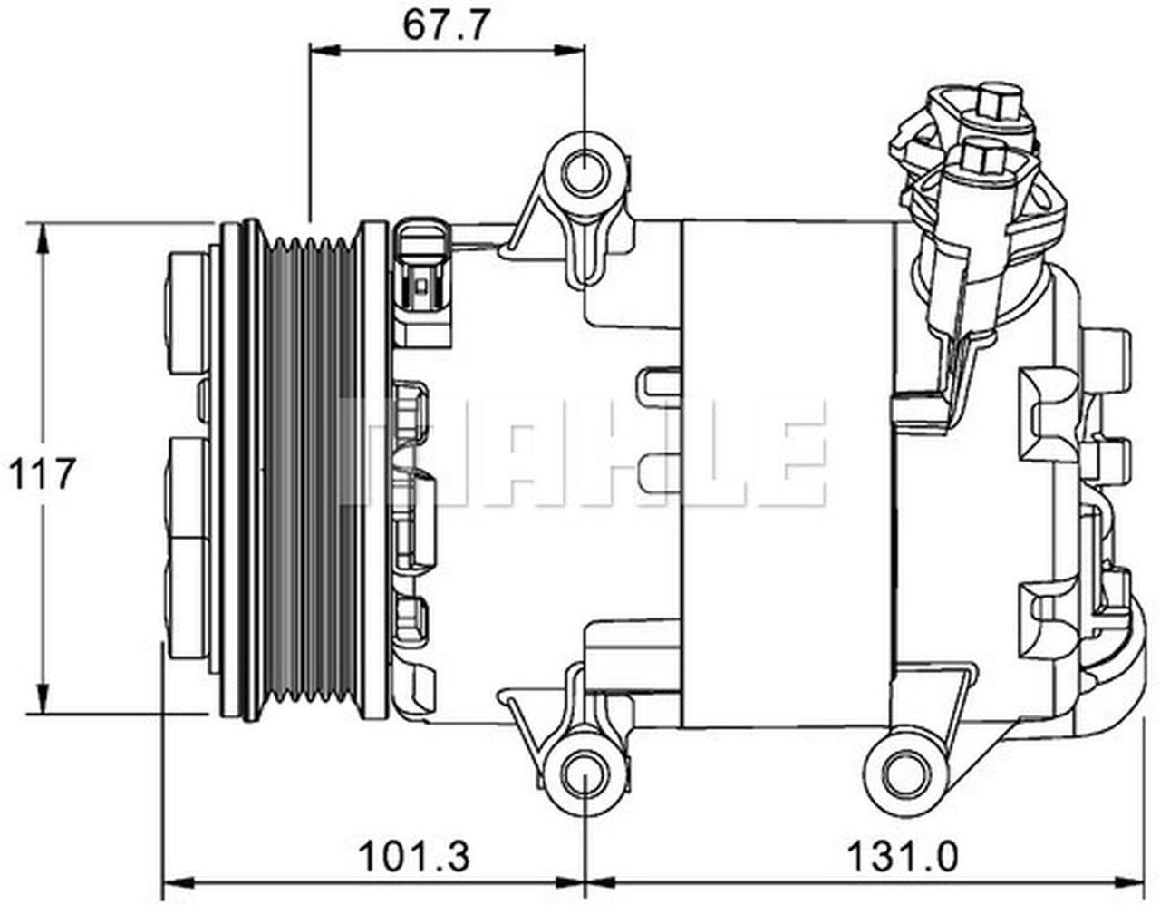 MAHLE PC Aircon compressor ACP1330000P