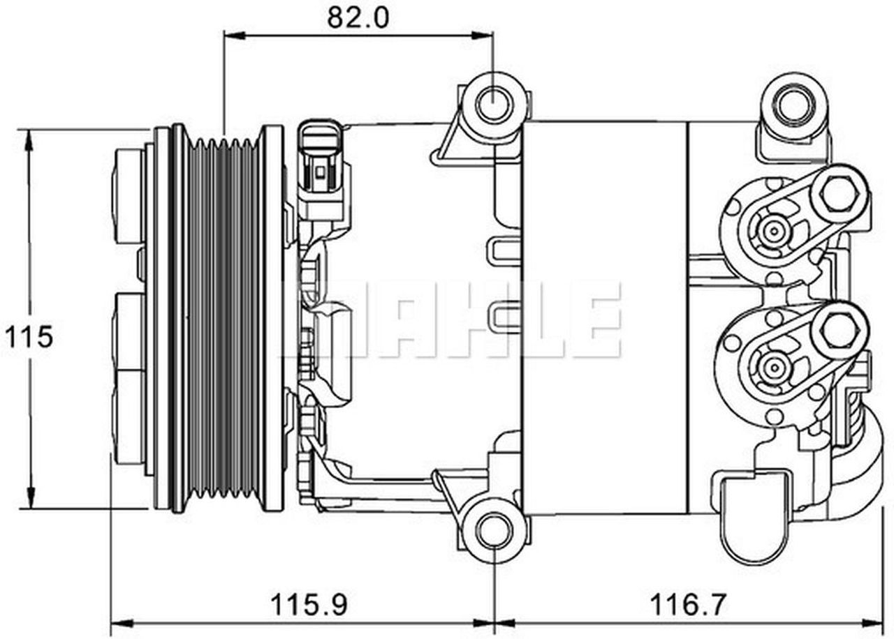 MAHLE PC Aircon compressor ACP1332000P