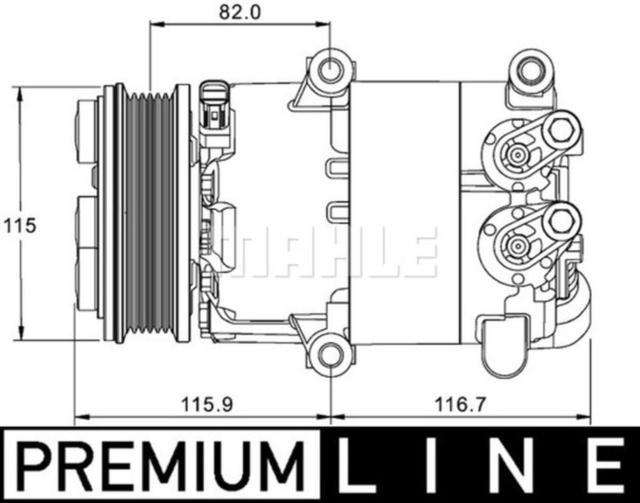 MAHLE PC Aircon compressor ACP1332000P