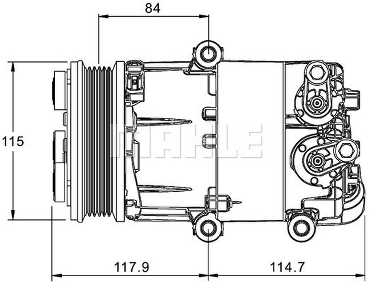 MAHLE PC Aircon compressor ACP1333000P