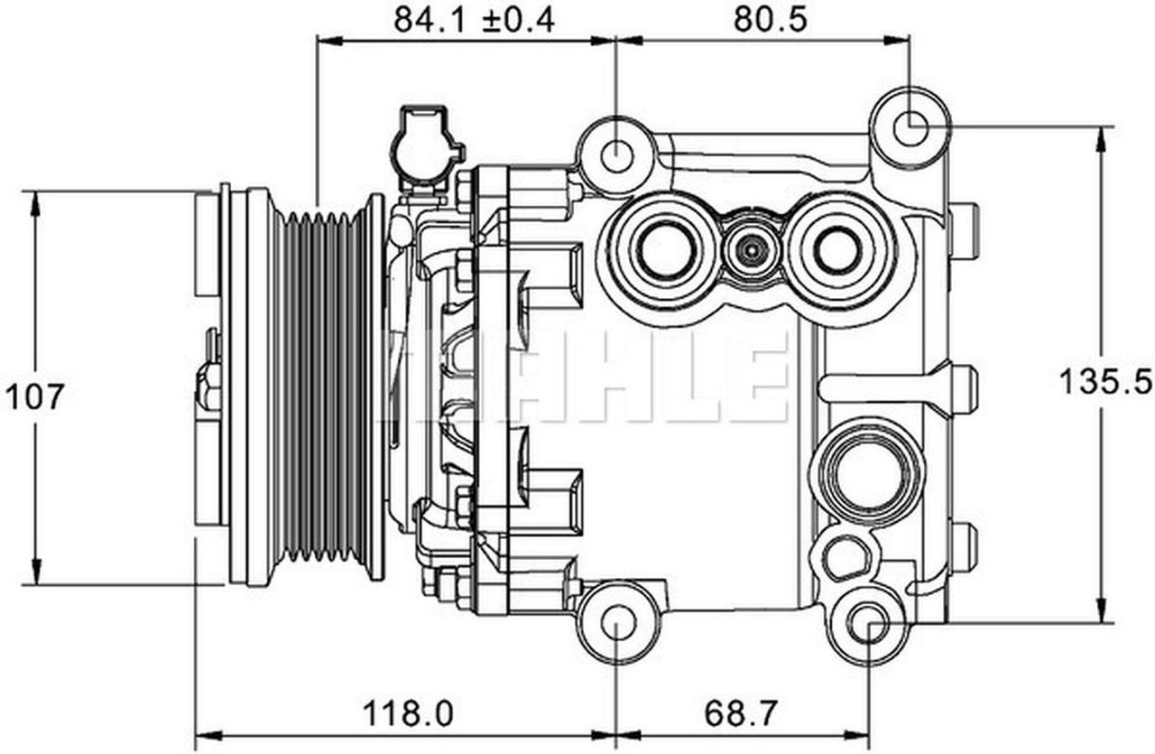 MAHLE PC Aircon compressor ACP1336000P