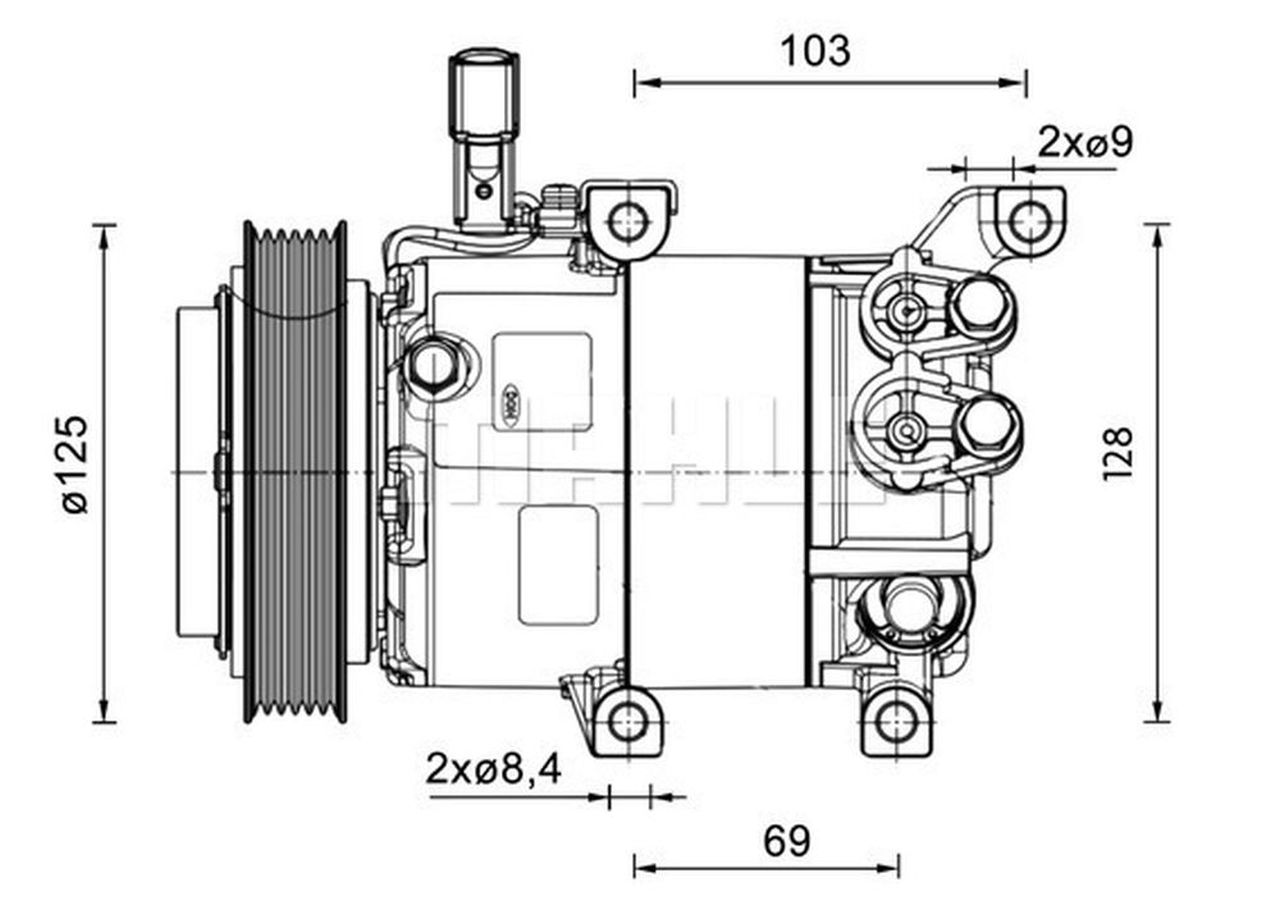 MAHLE PC Aircon compressor ACP1458000P