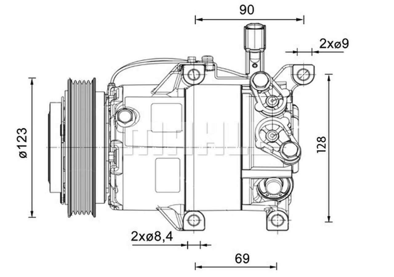 MAHLE PC Aircon compressor ACP1459000P