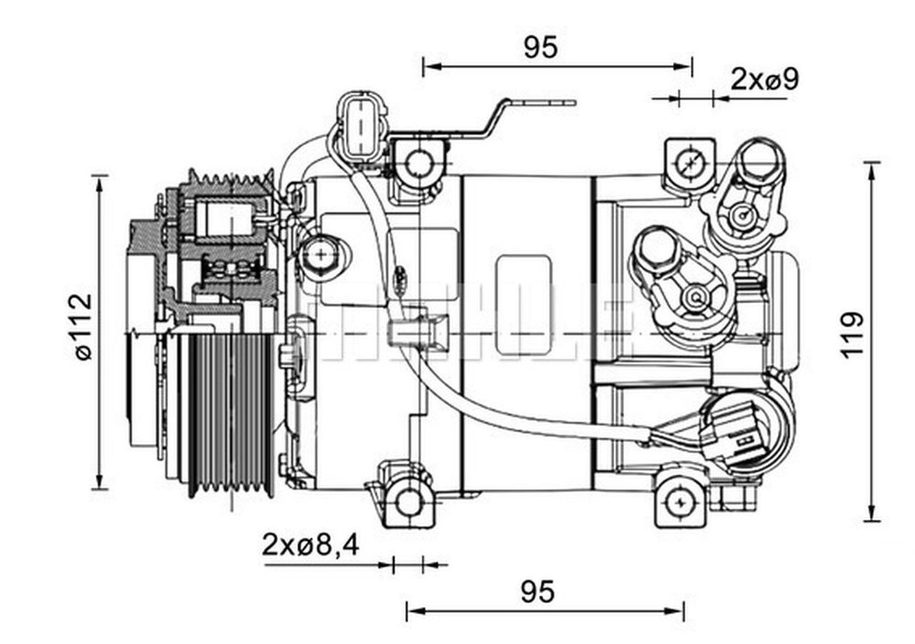 MAHLE PC Aircon compressor ACP1462000P