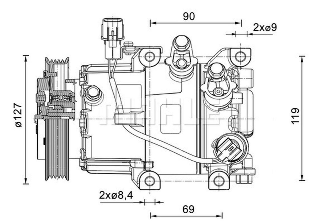 MAHLE PC Aircon compressor ACP1464000P
